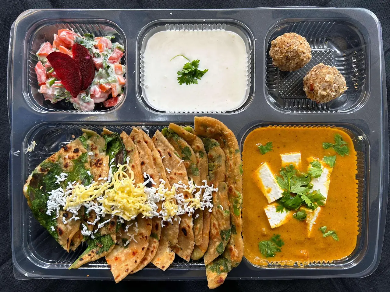 Stuffed Paratha Thali
