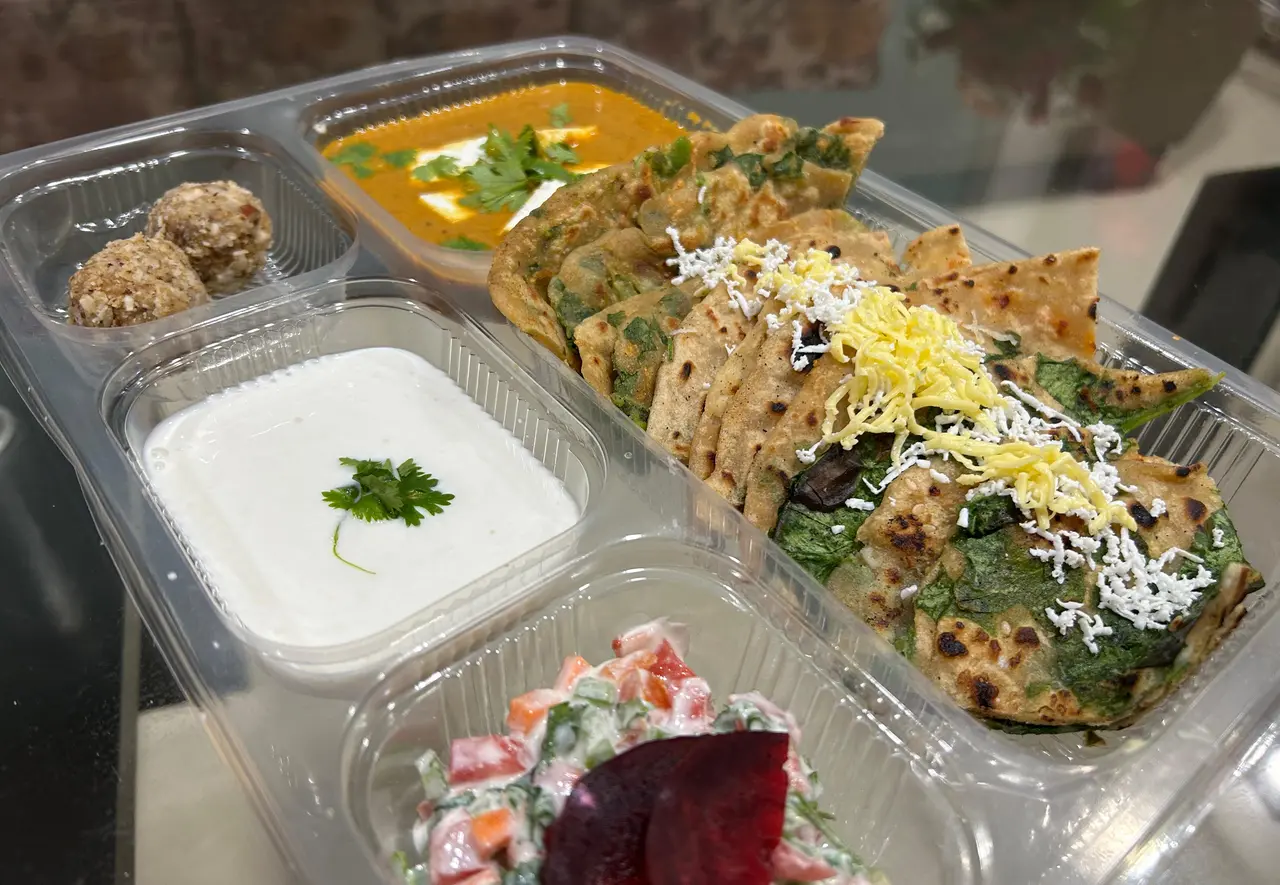 Stuffed Paratha Thali